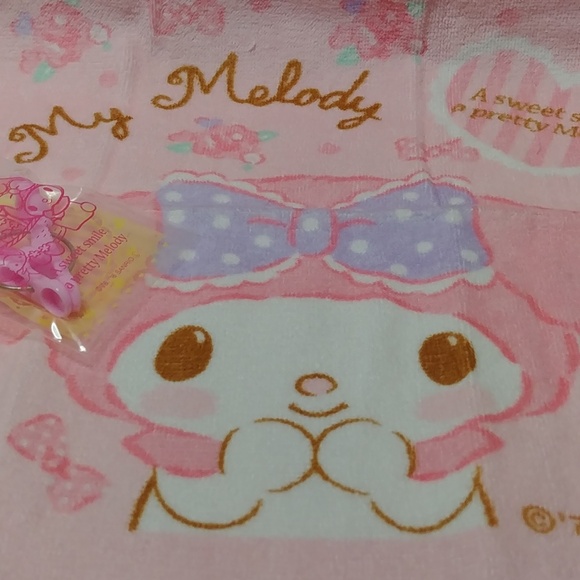 NEW Sanrio My Melody Small Hand Towel with Towel Clip - Picture 2 of 6